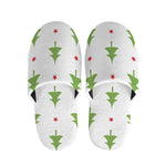 Christmas Tree And Star Pattern Print Slippers