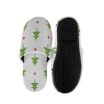 Christmas Tree And Star Pattern Print Slippers