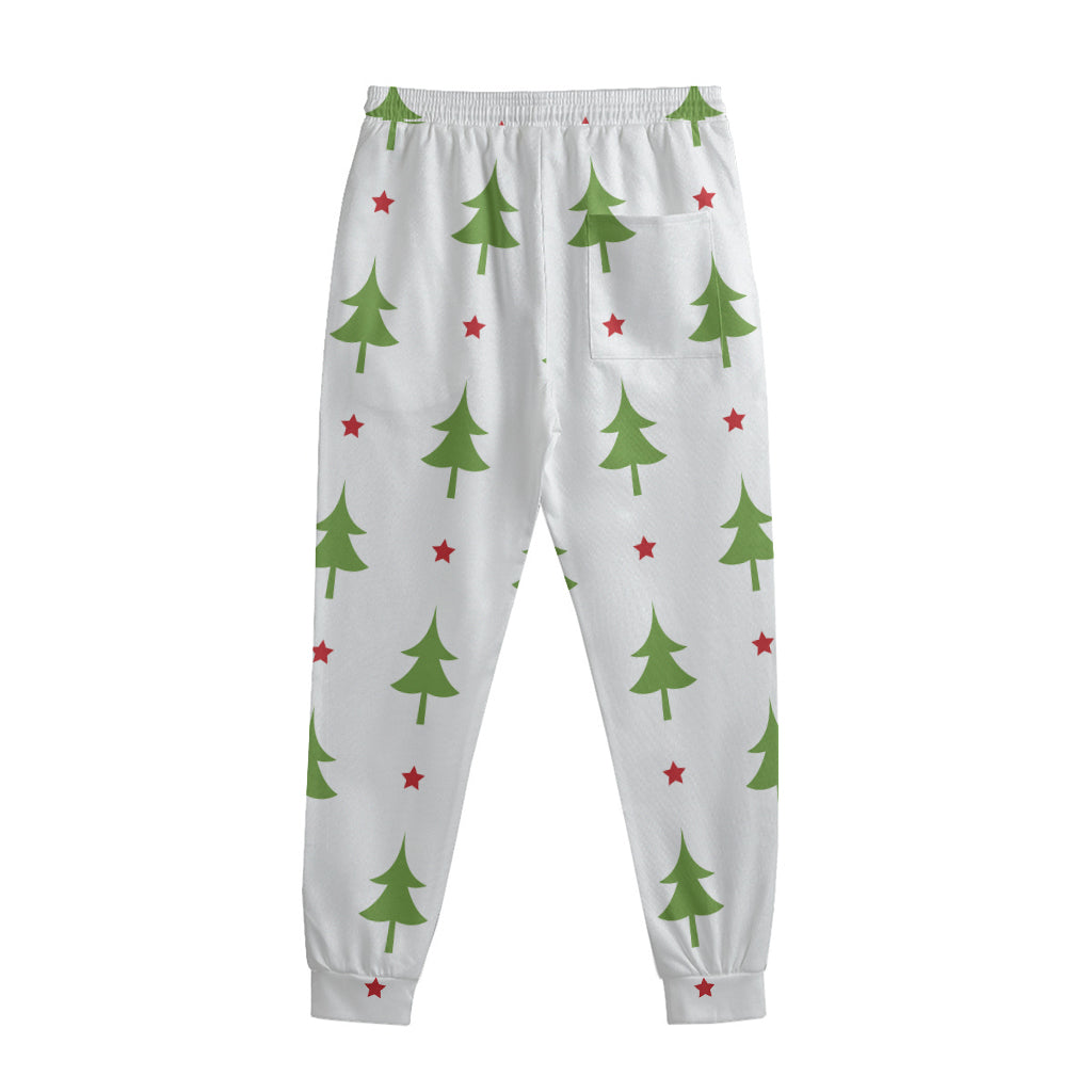 Christmas Tree And Star Pattern Print Sweatpants