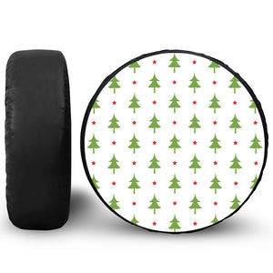 Christmas Tree And Star Pattern Print Tire Cover