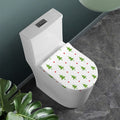 Christmas Tree And Star Pattern Print Toilet Lid Cover