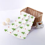 Christmas Tree And Star Pattern Print Towel