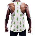 Christmas Tree And Star Pattern Print Training Tank Top