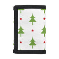 Christmas Tree And Star Pattern Print Trifold Wallet