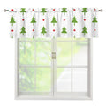 Christmas Tree And Star Pattern Print Window Valance