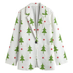 Christmas Tree And Star Pattern Print Women's Blazer