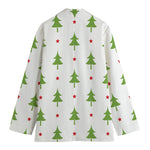 Christmas Tree And Star Pattern Print Women's Blazer
