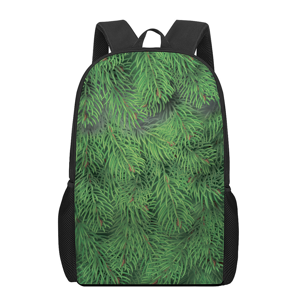 Christmas Tree Branches Print 17 Inch Backpack