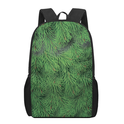Christmas Tree Branches Print 17 Inch Backpack