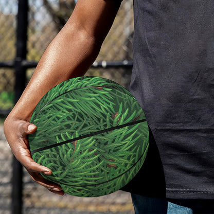 Christmas Tree Branches Print Basketball