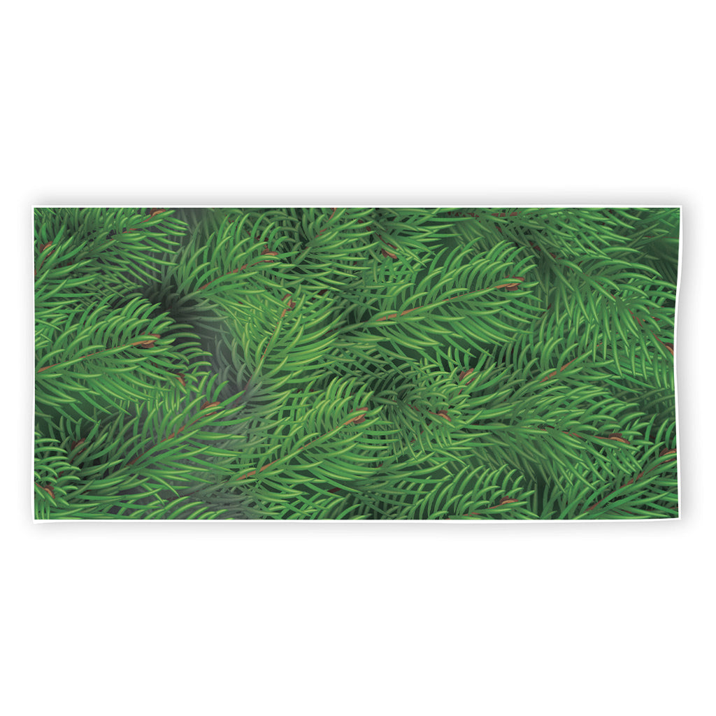 Christmas Tree Branches Print Beach Towel