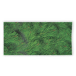 Christmas Tree Branches Print Beach Towel