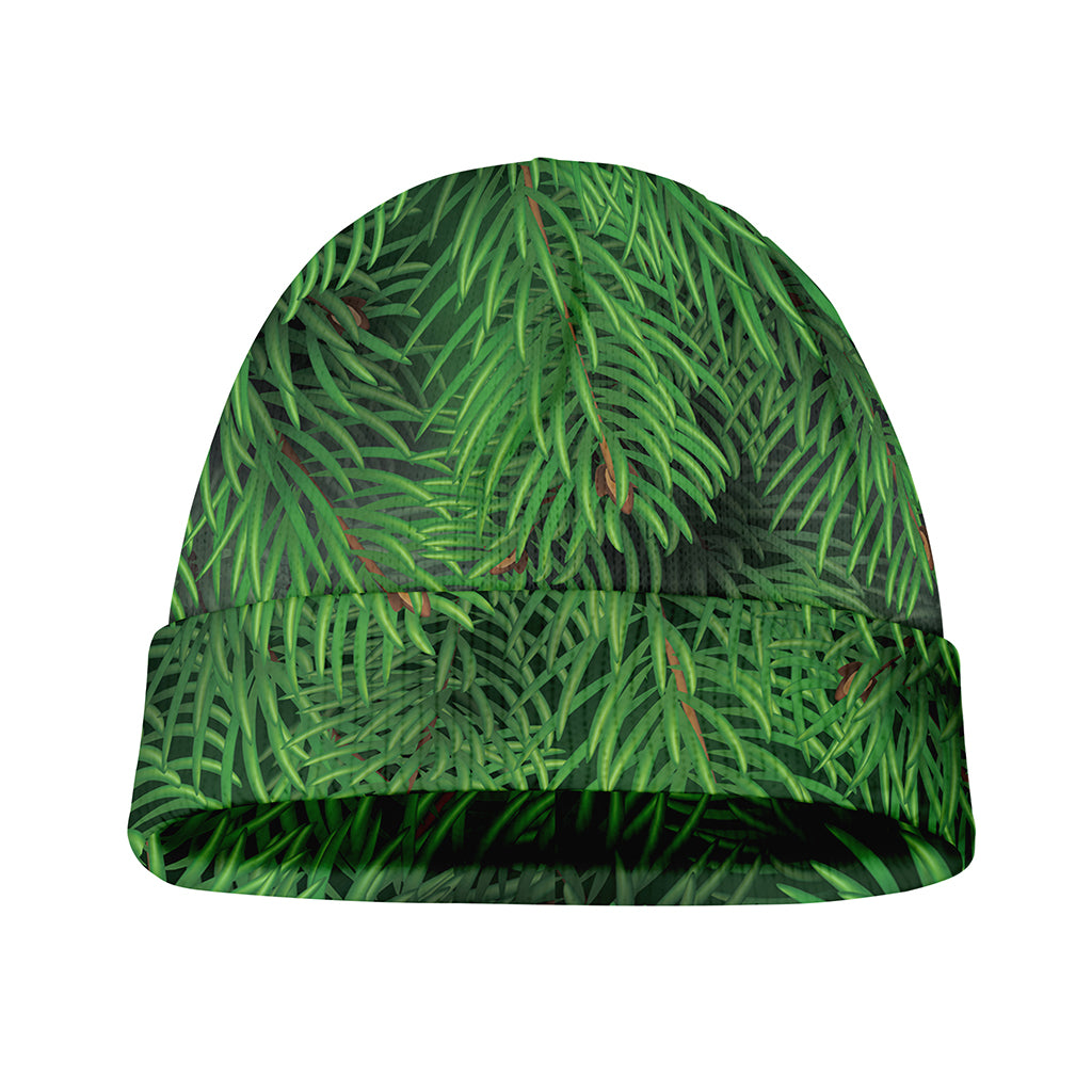 Christmas Tree Branches Print Beanie
