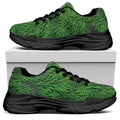Christmas Tree Branches Print Black Chunky Shoes