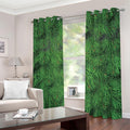 Christmas Tree Branches Print Dimout Grommet Curtains