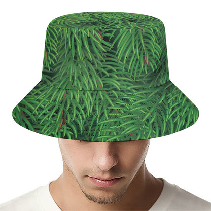 Christmas Tree Branches Print Bucket Hat