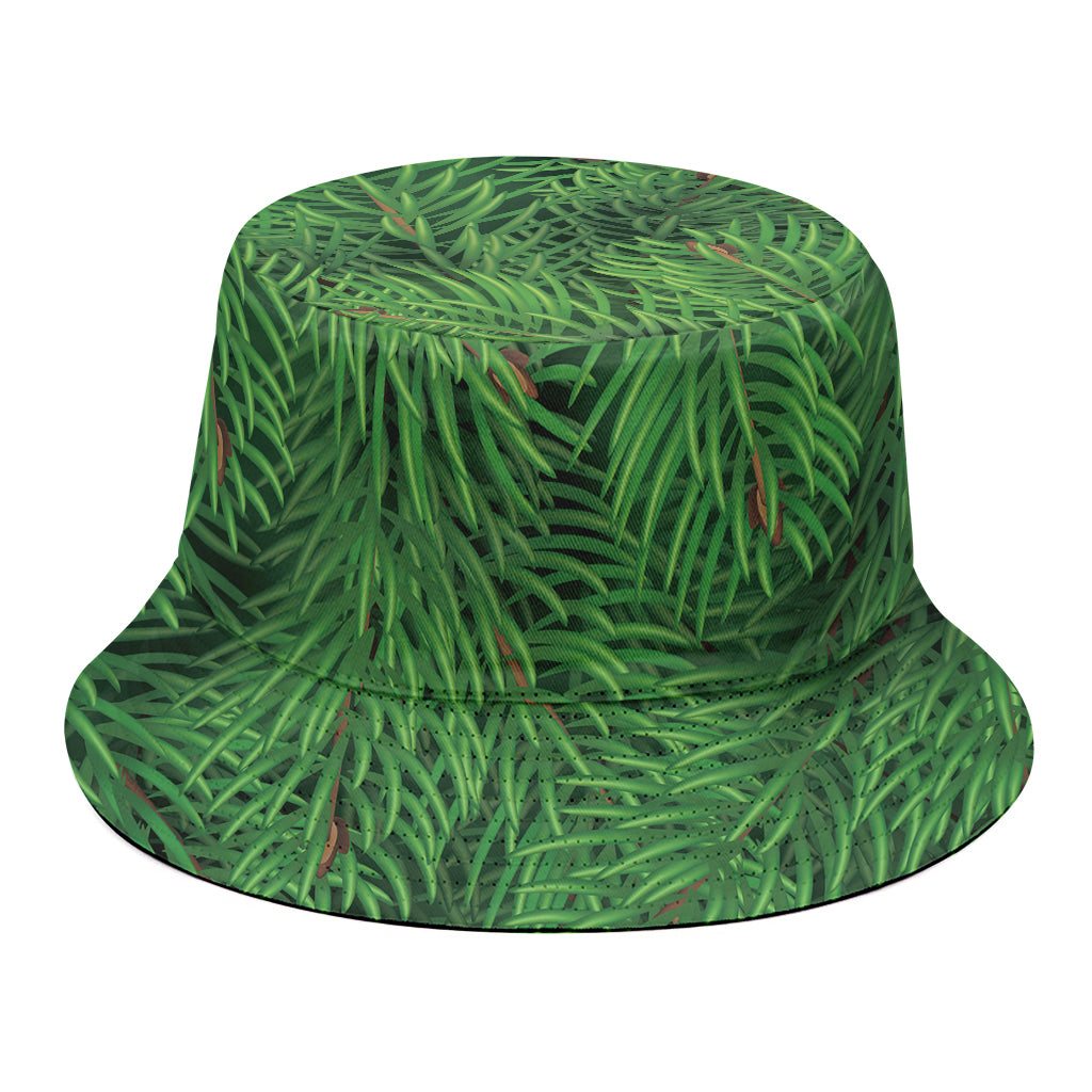 Christmas Tree Branches Print Bucket Hat