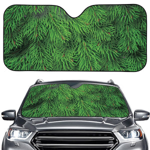 Christmas Tree Branches Print Car Windshield Sun Shade