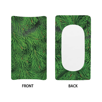 Christmas Tree Branches Print Changing Pad Cover