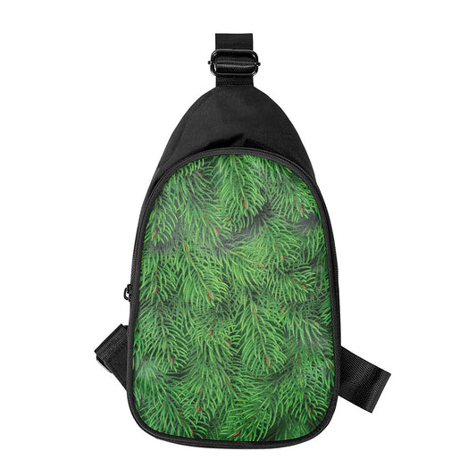 Christmas Tree Branches Print Chest Bag