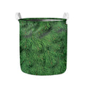 Christmas Tree Branches Print Collapsible Laundry Basket