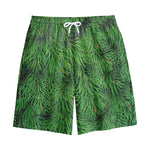 Christmas Tree Branches Print Cotton Shorts