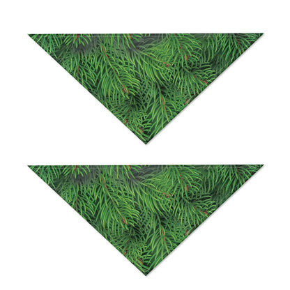 Christmas Tree Branches Print Dog Bandana