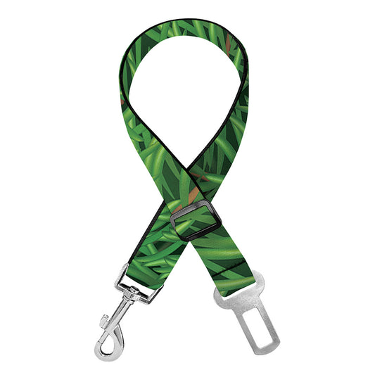 Christmas Tree Branches Print Dog Seat Belt