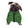 Christmas Tree Branches Print Dog Zip Up Jacket