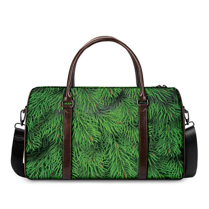 Christmas Tree Branches Print Duffle Bag