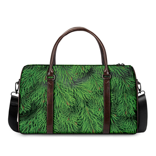 Christmas Tree Branches Print Duffle Bag