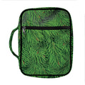 Christmas Tree Branches Print Front Pocket Bible Bag