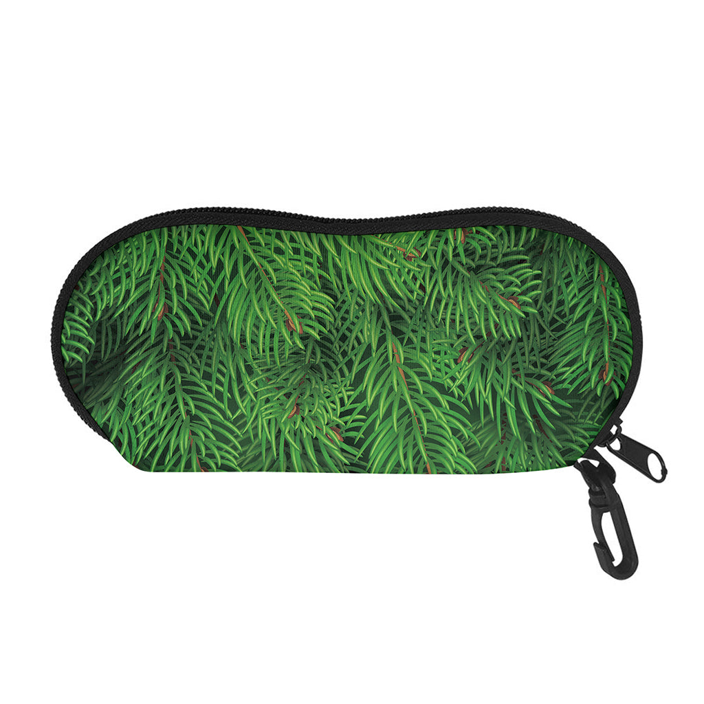 Christmas Tree Branches Print Glasses Case