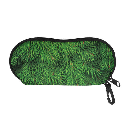 Christmas Tree Branches Print Glasses Case