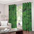 Christmas Tree Branches Print Grommet Curtains