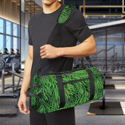Christmas Tree Branches Print Gym Bag
