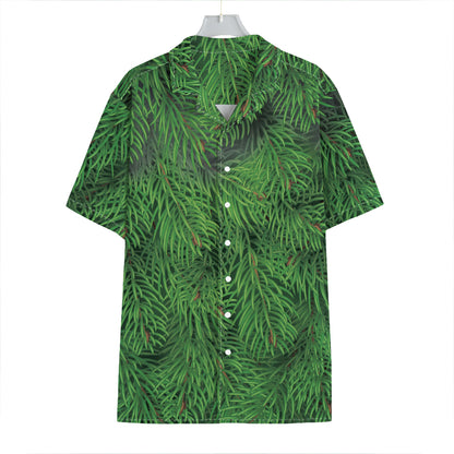 Christmas Tree Branches Print Hawaiian Shirt