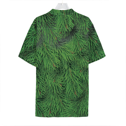 Christmas Tree Branches Print Hawaiian Shirt