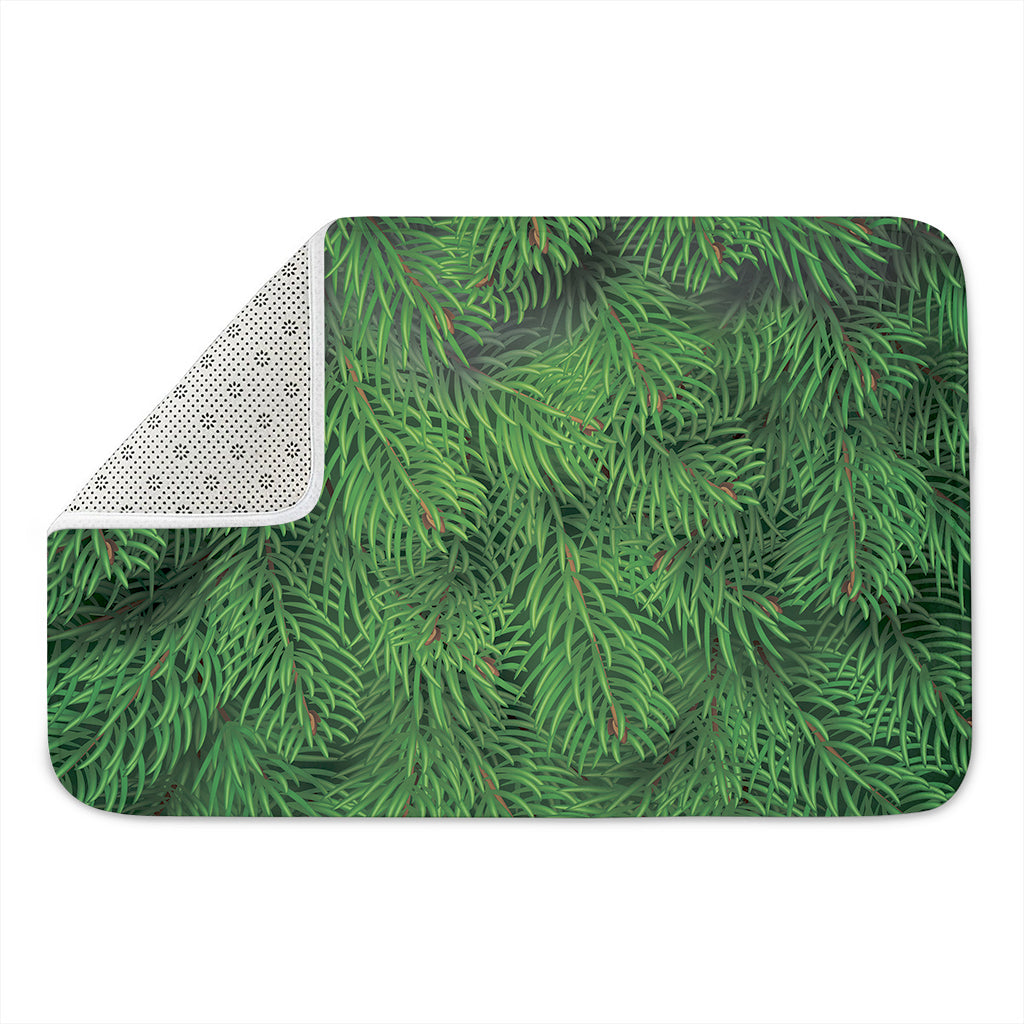 Christmas Tree Branches Print Indoor Door Mat
