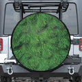 Christmas Tree Branches Print Leather Spare Tire Cover