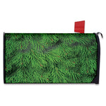 Christmas Tree Branches Print Mailbox Cover