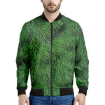 Christmas Tree Branches Print Men's Bomber Jacket