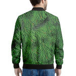 Christmas Tree Branches Print Men's Bomber Jacket