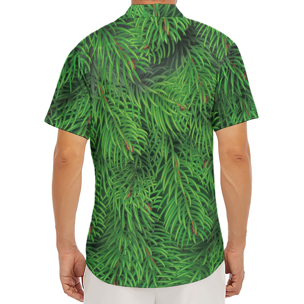 Christmas Tree Branches Print Men's Deep V-Neck Shirt