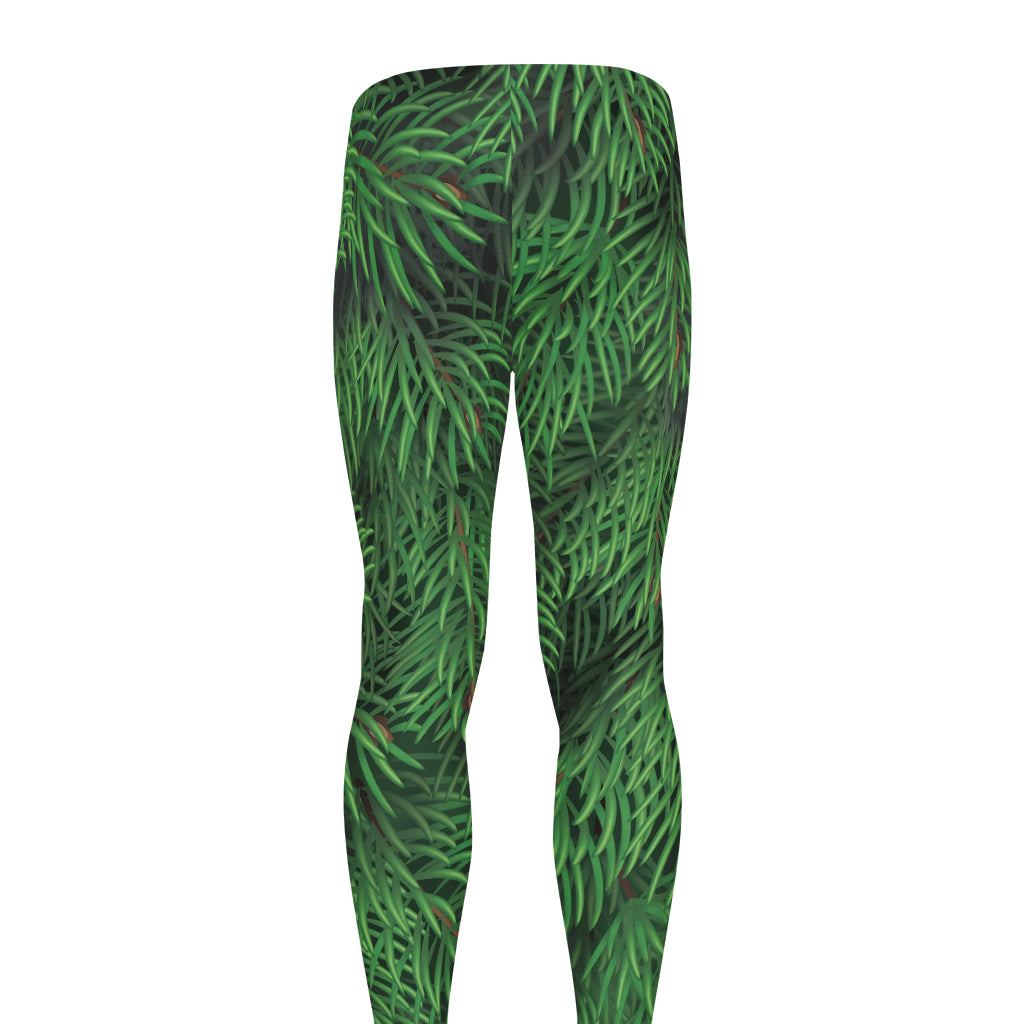 Christmas Tree Branches Print Men's leggings