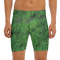 Christmas Tree Branches Print Men's Long Boxer Briefs