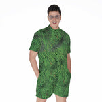 Christmas Tree Branches Print Men's Rompers