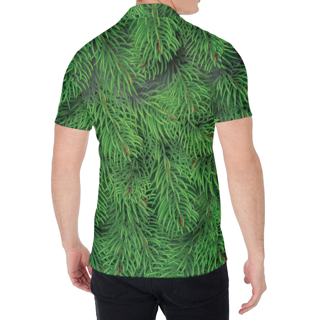 Christmas Tree Branches Print Men's Shirt