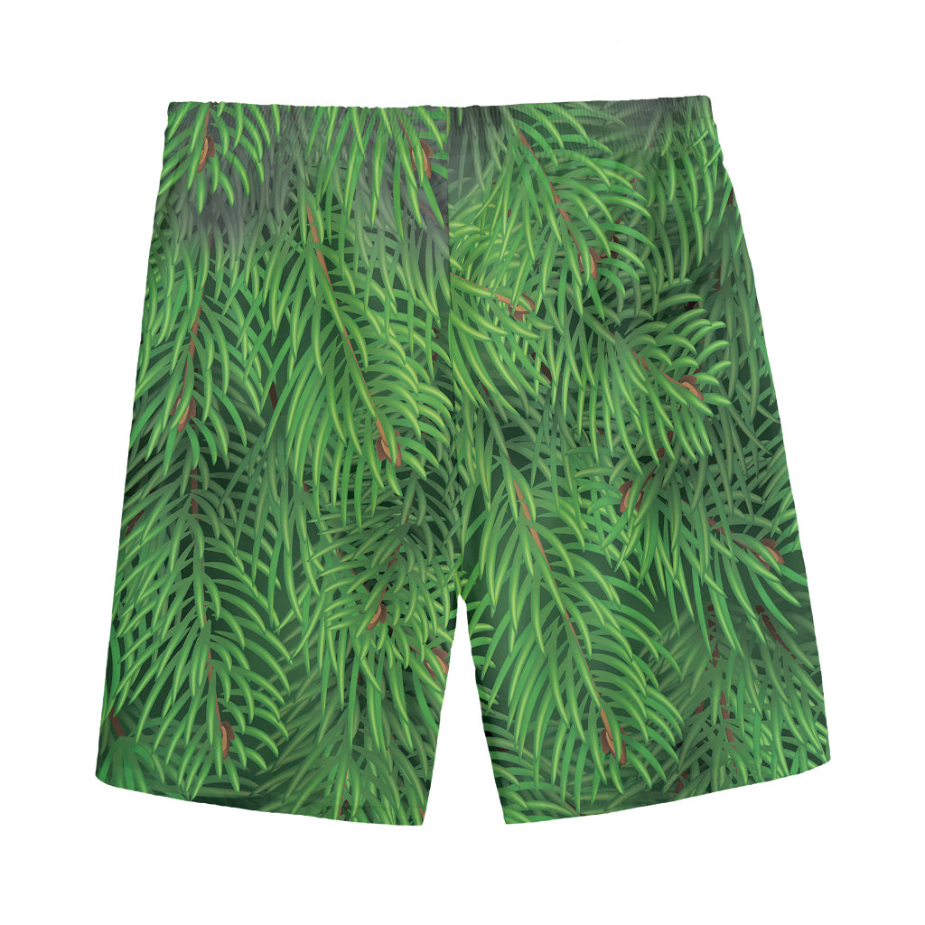 Christmas Tree Branches Print Men's Sports Shorts