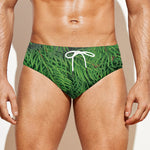 Christmas Tree Branches Print Men's Swim Briefs